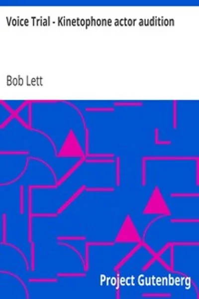 Обложка книги "Голосовой пробный - Аудиция актера кинетофона"