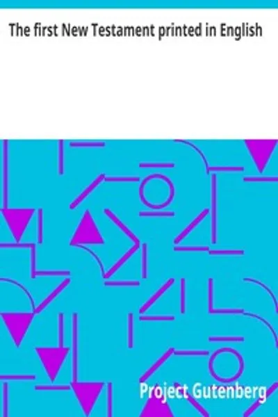 Обложка книги "Первый Новый Завет, напечатанный на английском языке"