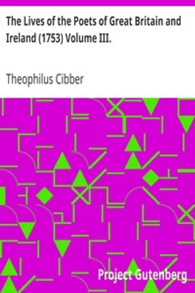 Обложка книги "Жизни поэтов Великобритании и Ирландии (1753) Том III"