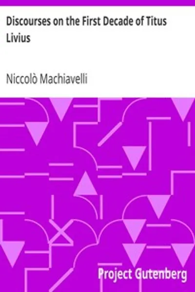 Обложка книги "Рассуждения о первой декаде Тита Ливия"