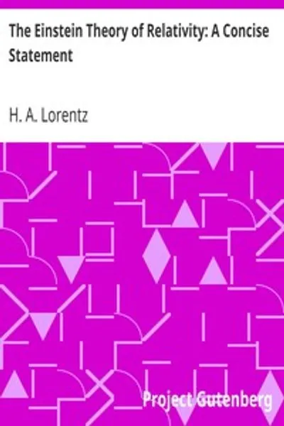 Обложка книги "Теория относительности Эйнштейна: Краткое изложение"