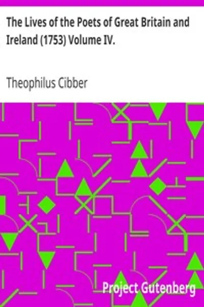 Обложка книги "Жизни поэтов Великобритании и Ирландии (1753) Том IV"