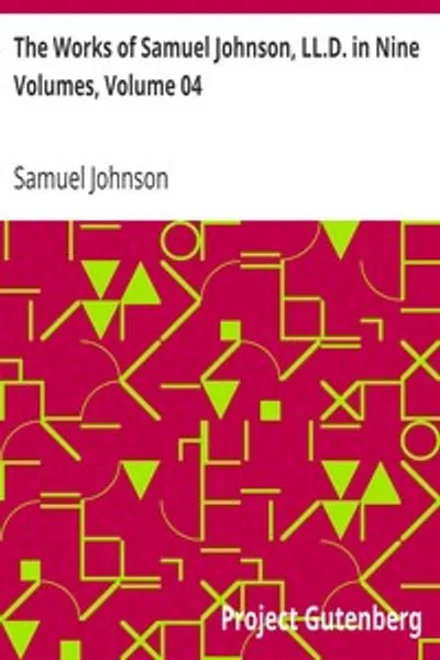 Обложка книги "Произведения Сэмюэля Джонсона, LL.D. в девяти томах, Том 04: Приключенец; Лентяй"