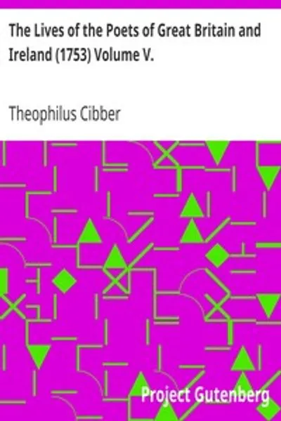 Обложка книги "Жизни поэтов Великобритании и Ирландии (1753) Том V"