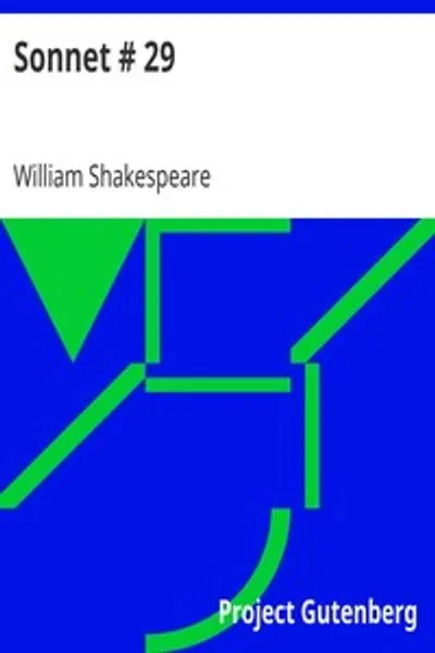 Обложка книги "Сонет 29"