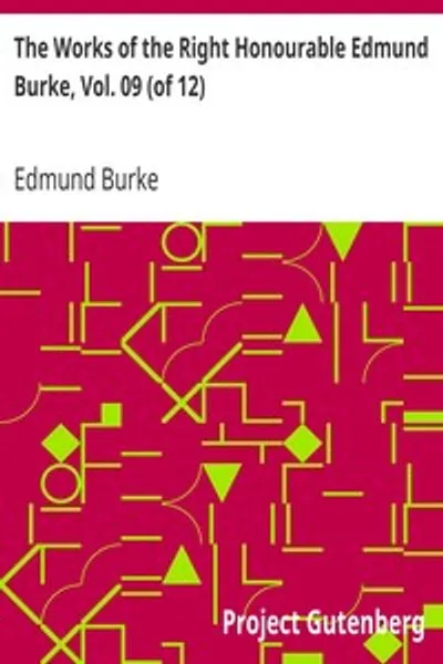 Обложка книги "Сочинения Эдмунда Бёрка. Том 9"