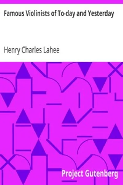 Обложка книги "Известные скрипачи наших дней и вчерашнего дня"