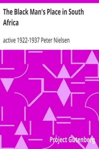 Обложка книги "Место чернокожего в Южной Африке"