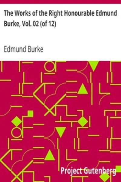 Обложка книги "Сочинения Его Превосходительства Эдмунда Бёрка, Том 02 (из 12)"