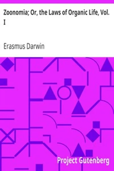 Обложка книги "Зоономия; или, законы органической жизни, т. 1"