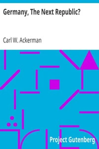 Обложка книги "Германия, Следующая Республика?"