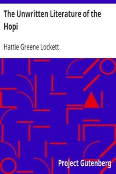 Обложка книги "Неписаная литература хопи"