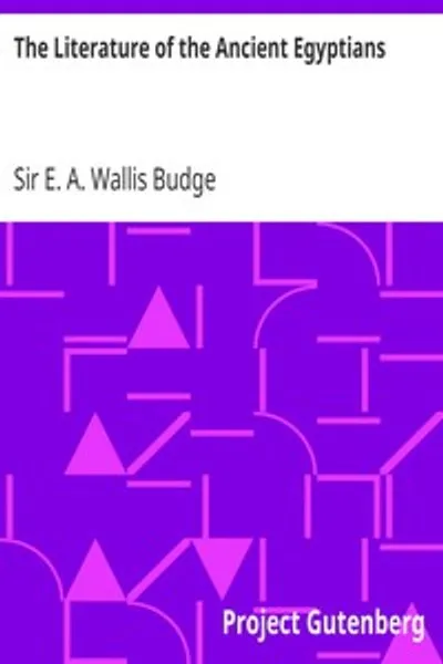 Обложка книги "Литература древних египтян"