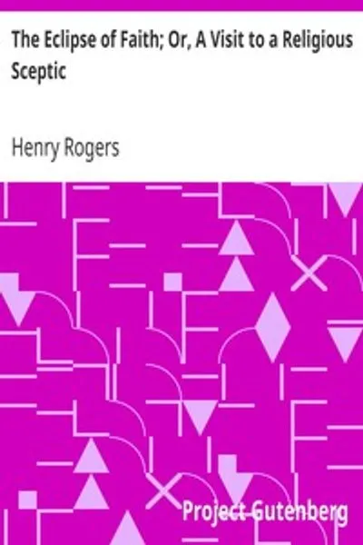 Обложка книги "Затмение веры; или Посещение религиозного скептика"