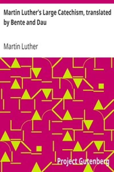 Обложка книги "Большой катехизис Мартина Лютера"