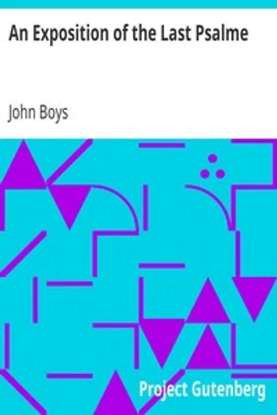 Обложка книги "Толкование последней псалмы"