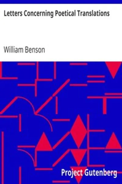 Обложка книги "Письма о поэтических переводах: Искусство стиха Вергилия и Мильтона и др."