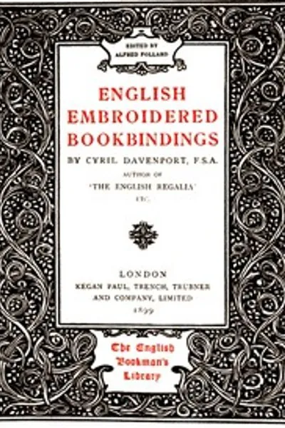 Обложка книги "Английские вышитые переплеты книг"
