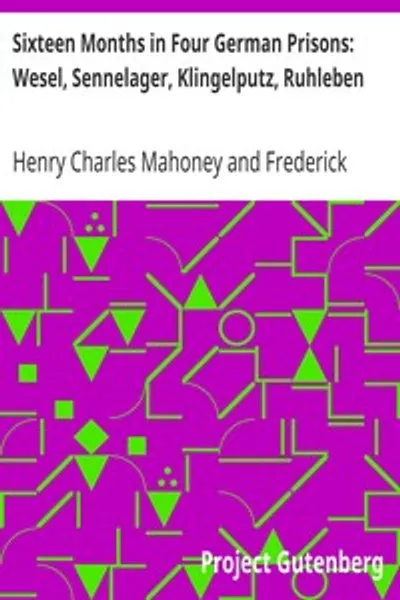 Обложка книги "Шестнадцать месяцев в четырёх немецких тюрьмах: Весель, Зеннелагер, Клингельпутц, Рюхлебен"
