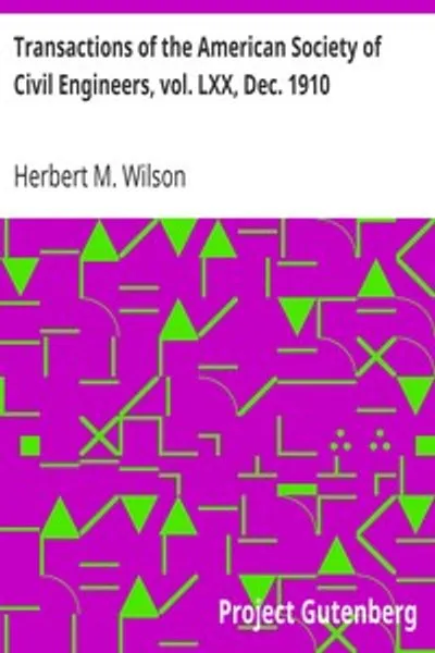 Обложка книги "Труды Американского общества инженеров-строителей, т. LXX, дек. 1910: Федеральное расследование несчастных случаев на шахтах, строительные материалы и топливо. Доклад № 1171"