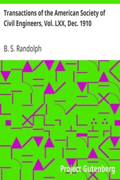 Обложка книги "Труды Американского общества инженеров-строителей, т. LXX, дек. 1910: Работа паровозов на подъемах различной протяженности, доклад № 1172"