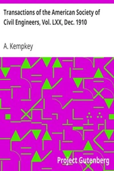 Обложка книги "Труды Американского общества гражданских инженеров, т. LXX, дек. 1910: Бетонная водонапорная башня, доклад № 1173"