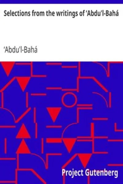 Обложка книги "Избранные писания Абдул-Баха"