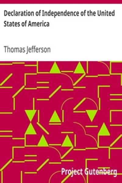 Обложка книги "Декларация независимости Соединённых Штатов Америки"