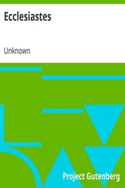 Обложка книги "Екклесиаст"