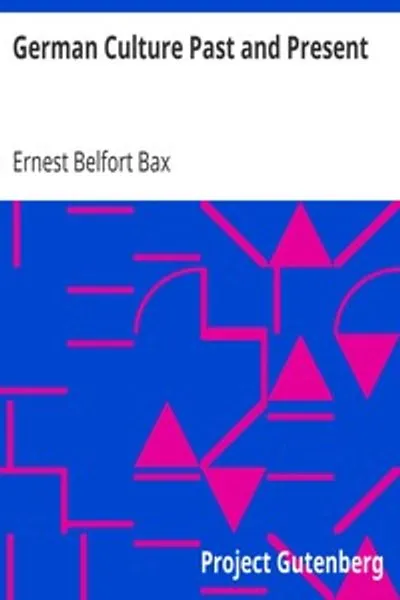 Обложка книги "Немецкая культура прошлого и настоящего"