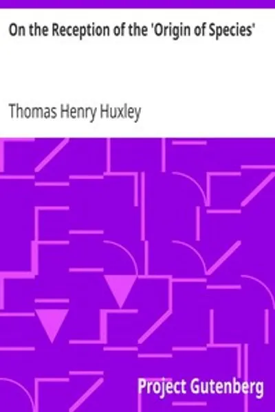 Обложка книги "О восприятии «Происхождения видов»"