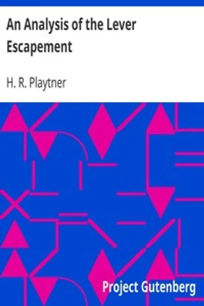 Обложка книги "Анализ рычажного спуска"
