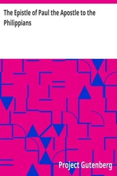 Обложка книги "Послание апостола Павла к Филиппийцам"
