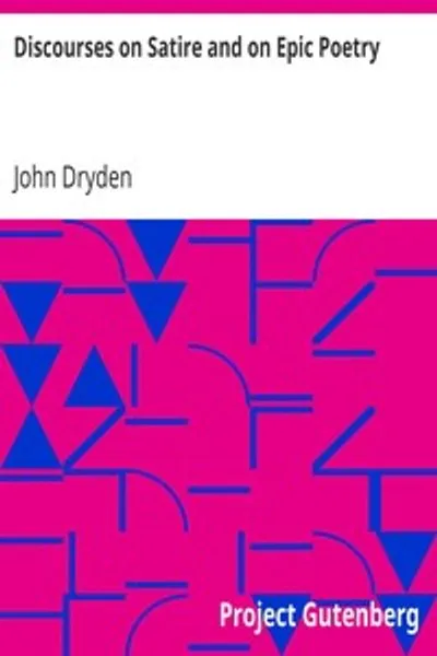 Обложка книги "Рассуждения о сатире и об эпической поэзии"