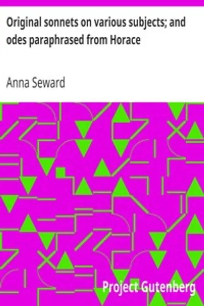 Обложка книги "Оригинальные сонеты на различные темы; и оды, переосмысленные из Горация"