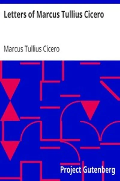 Обложка книги "Письма Марка Туллия Цицерона"