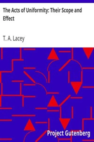 Обложка книги "Акты униформности: их сфера действия и влияние"