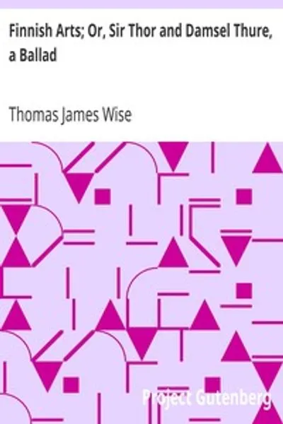 Обложка книги "Финские сказания; Или Сэр Тор и Дева Тура, баллада"
