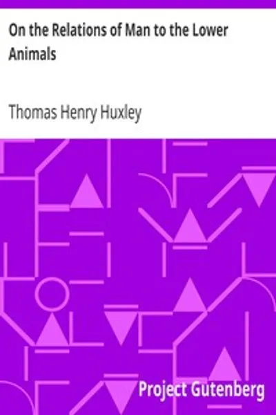 Обложка книги "О взаимоотношениях человека с низшими животными"