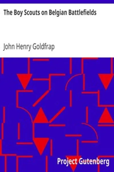 Обложка книги "Бойскауты на бельгийских полях сражений"