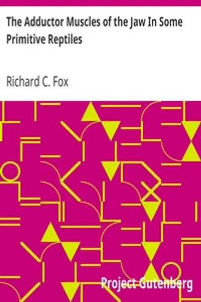 Обложка книги "Мышцы-приводящие челюсти у некоторых примитивных рептилий"