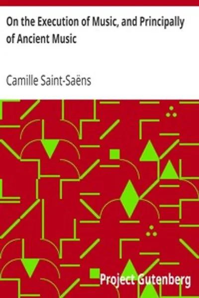 Обложка книги "О музыкальном исполнении, в особенности старинной музыки"