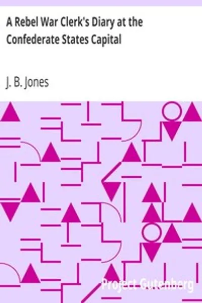Обложка книги "Дневник мятежного военного чиновника в столице Конфедеративных Штатов"