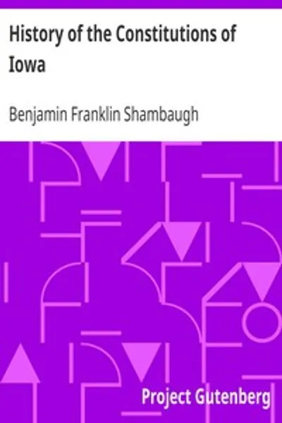 Обложка книги "История конституций Айовы"