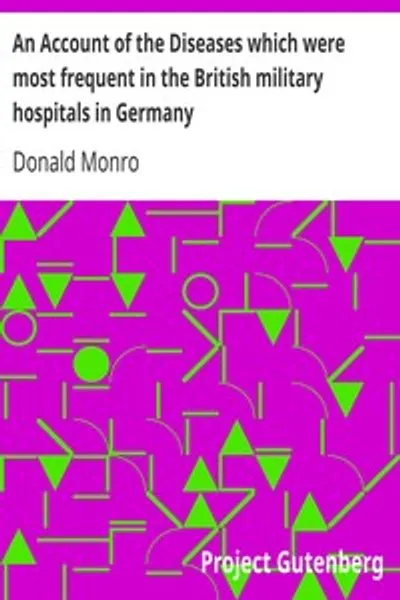 Обложка книги "Описание болезней, наиболее часто встречавшихся в британских военных госпиталях в Германии"