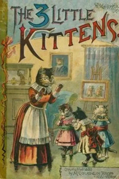 Обложка книги "Три маленьких котёнка"