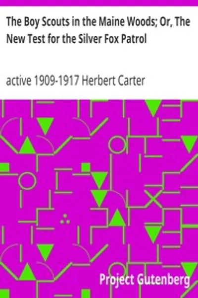 Обложка книги "Скауты в лесах Мэна; или Испытание для патруля Серебряная Лиса"