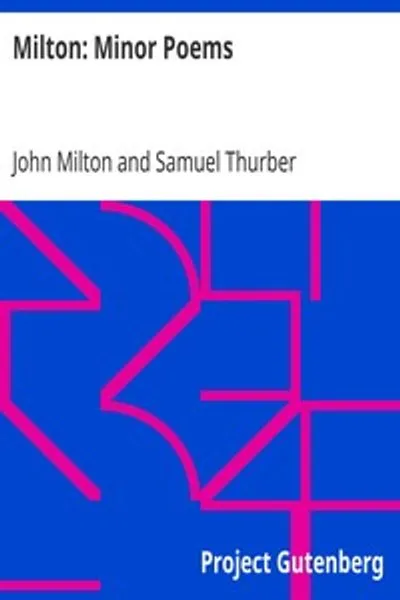 Обложка книги "Минора поэмы Мильтона"