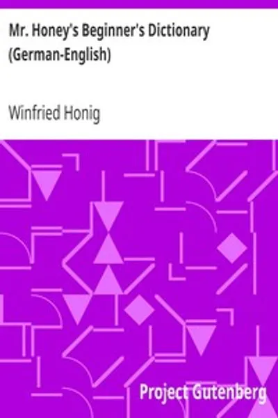 Обложка книги "Словарь для начинающих господина Хани (немецко-английский)"