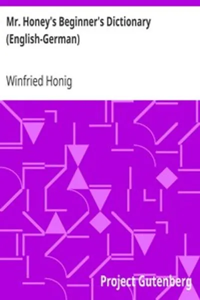 Обложка книги "Словарь мистера Хани для начинающих (английский-немецкий)"